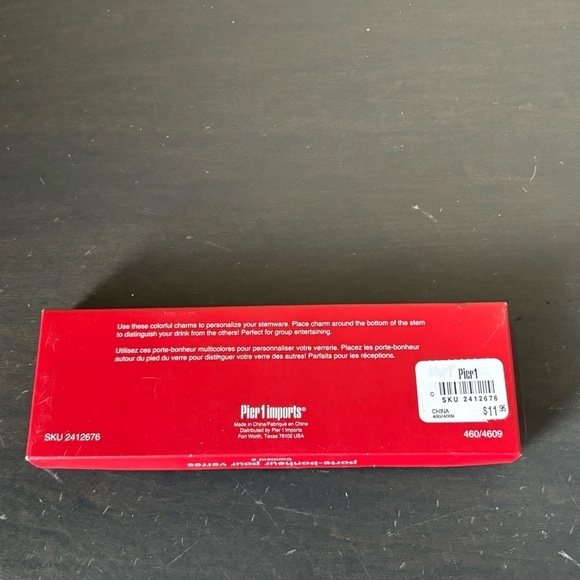 $5 ADD ON NEW Pier 1 Imports Christmas Themed Drink Charms - Picture 3 of 4